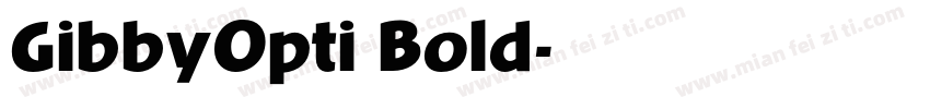 GibbyOpti Bold字体转换